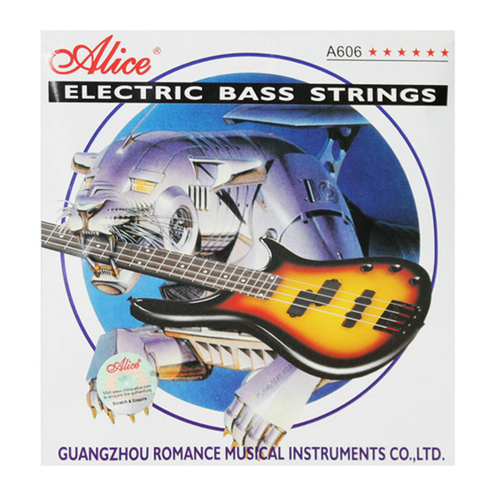 Dây đàn guitar bass 6 dây alice a606 chính hãng