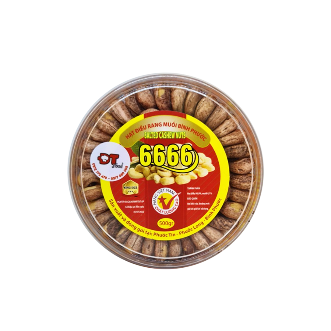Hạt điều vỏ lụa rang muối loại 1 cao cấp 500g