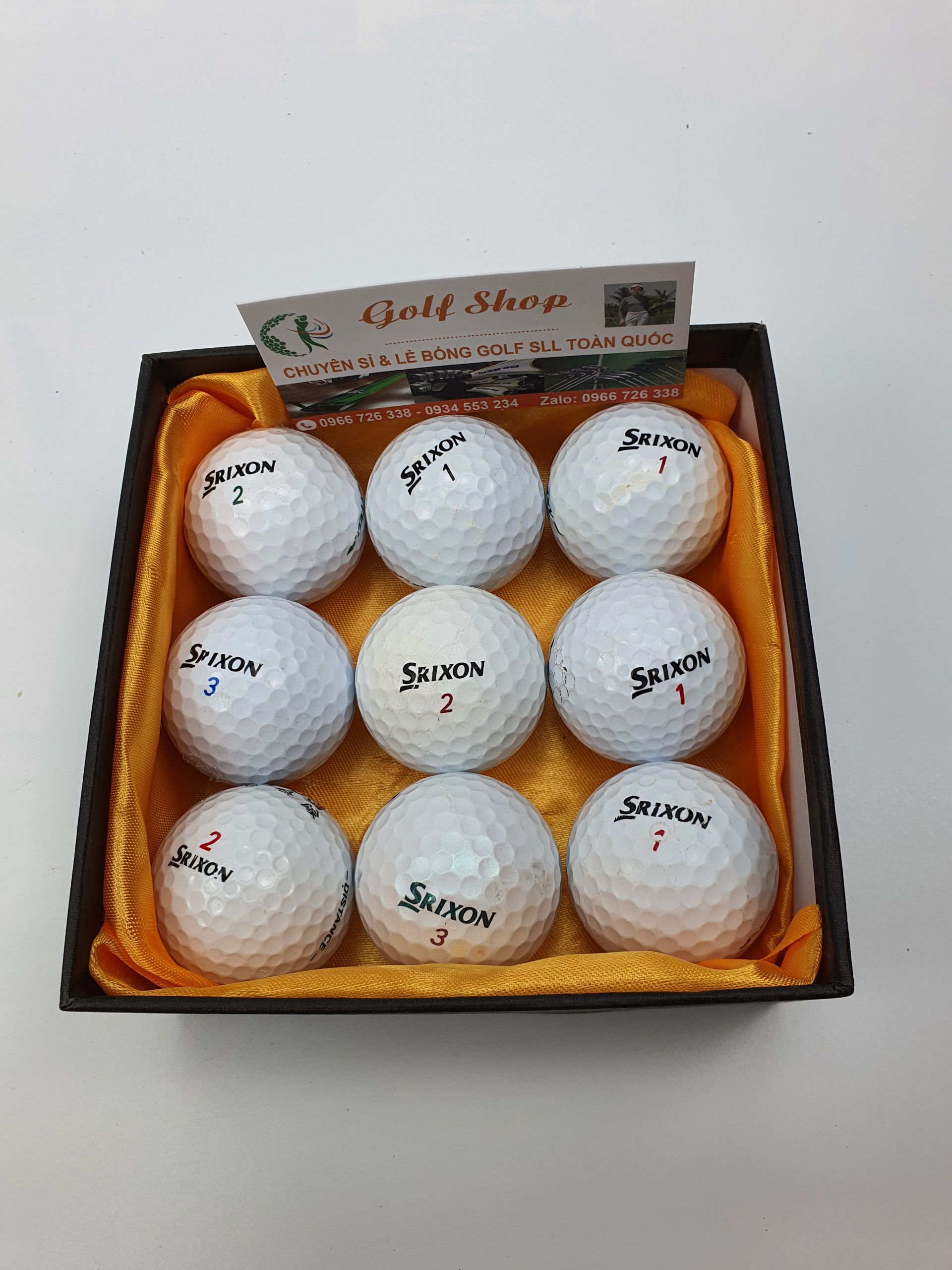 Combo 10 quả bóng golf - banh đánh golf các thương hiệu - phụ kiện golf ps
