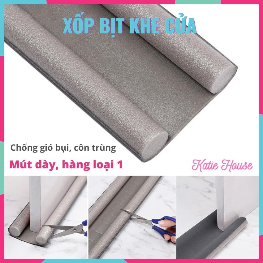 Thanh chắn cửa, miếng xốp chặn cửa chống ồn, chống va đập, cách âm, chặn gió khe cửa, chống kẹt tay chân, an toàn cho bé