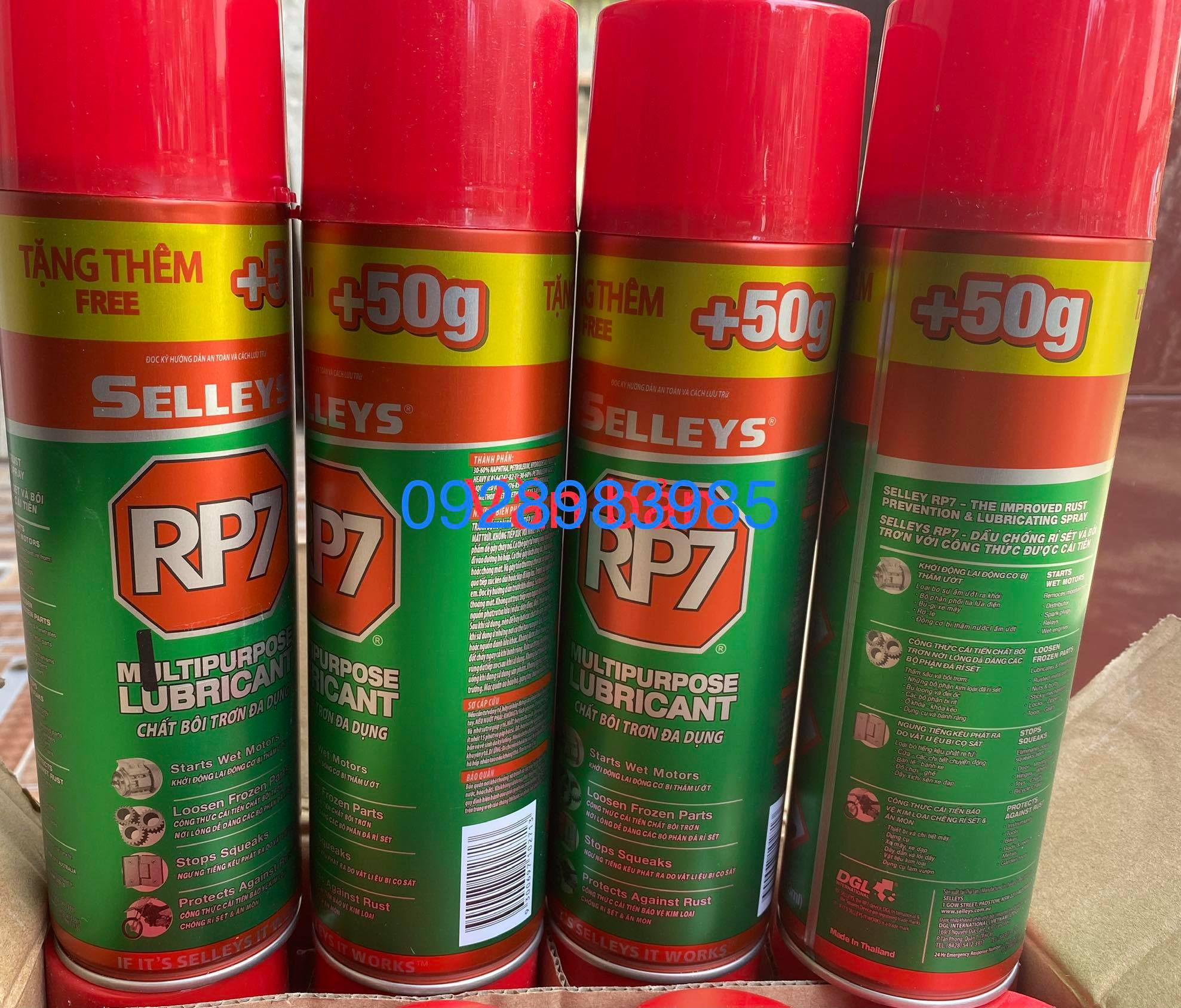 sỉ = lẻ Một thùng (12 chai) BÌNH XỊT,CHAI XỊT (LỌ) RP7 XỊT CHỐNG RỈ SÉT 350g hàng chính hãng