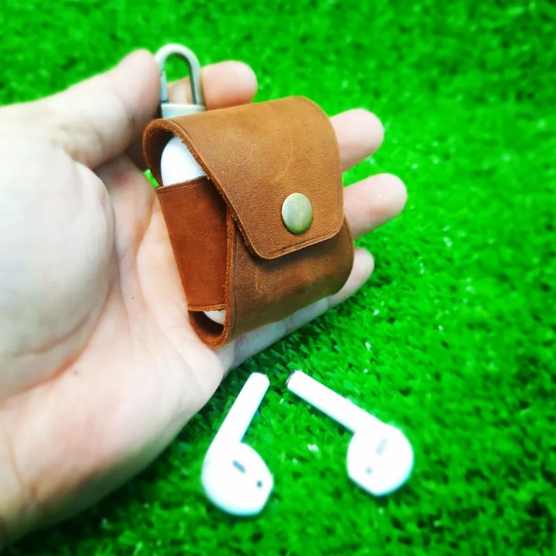 Bao da airpods 2 tối giản handmade
