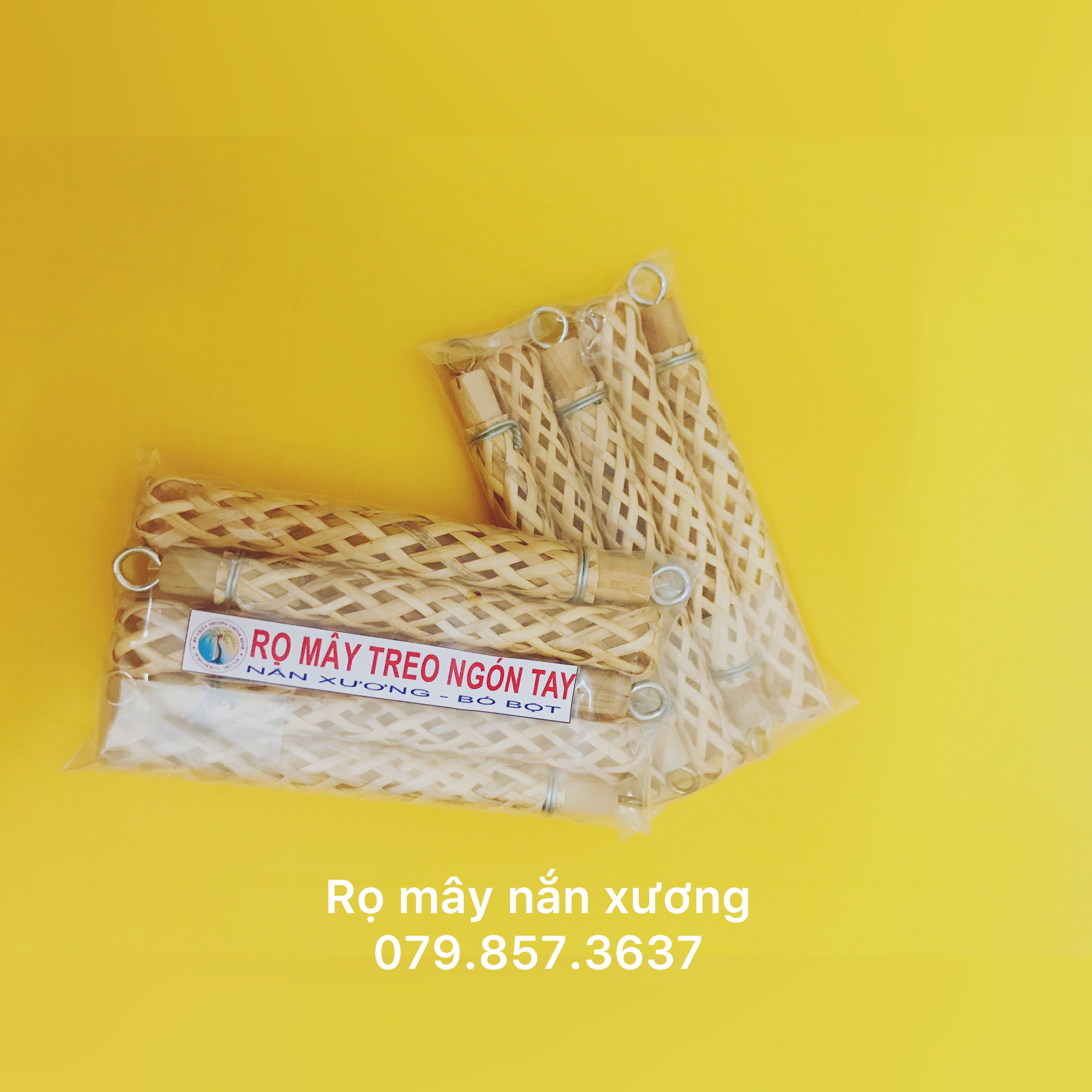 Rọ mây nắn xương treo ngón tay - 1 BỘ 5 Cái - Tặng kèm dây dù