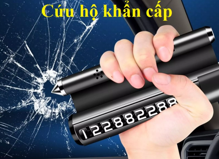 Bảng ghi số điện thoại, biển số xe gắn trên ô tô- LITA STORE- Thẻ đỗ xe hiển thị số điện thoại gắn Taplo xe hơi- Tích hợp phá kính