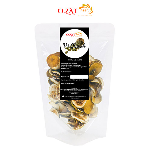 Vỏ chanh sấy khô O.ZAT 100g thanh bì