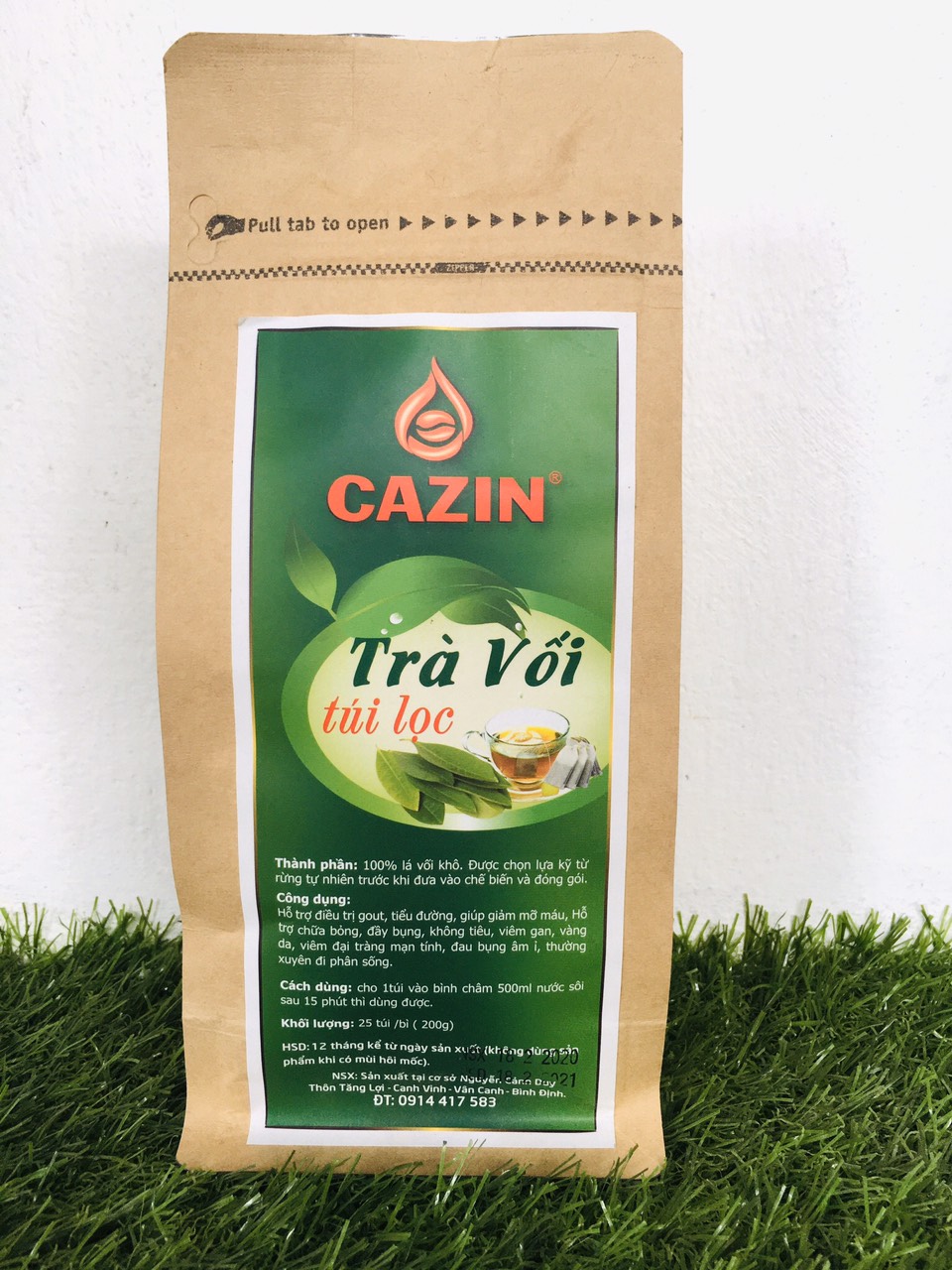 TRÀ LÁ VỐI TÚI LỌC CAZIN