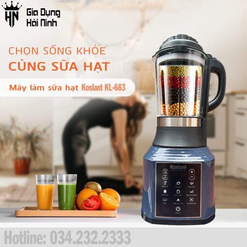 Máy làm sữa hạt koslant thương hiệu đức - máy xay sinh tố - máy làm đá bào - máy nấu sữa hạt