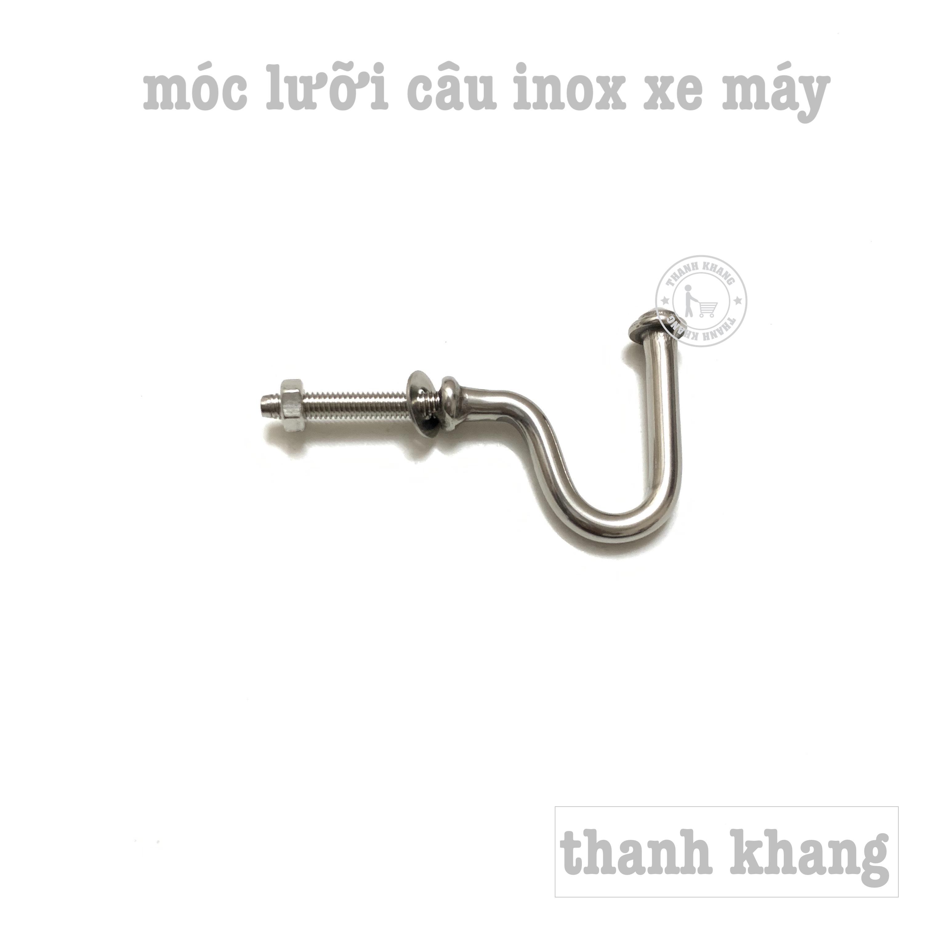 Móc treo đồ lưỡi câu inox xe máy thanh khang pvn11