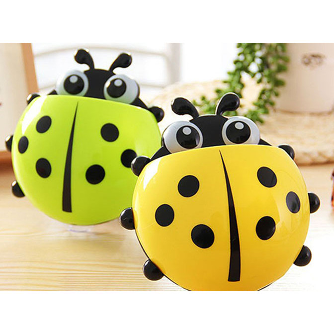 Set 3 cái dụng cụ đựng kem và bàn chải đánh răng hình con bọ
