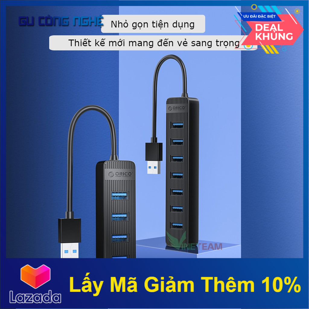 Hub usb 4 cổng 3.0 orico twu3-4a splitter bộ mở rộng pc đa usb tốc độ cao -dc4272