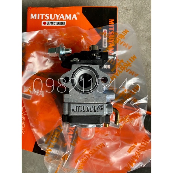 Chế hòa khí - bình xăng con máy cắt cỏ husqvarna 143 mitsuyama đẹp