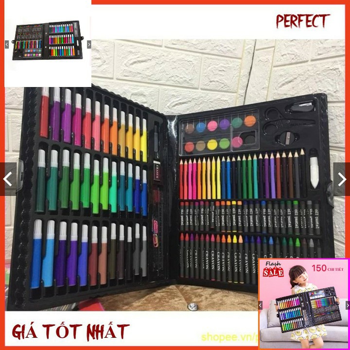 HỘP MÀU 150 CHI TIẾT CHO BÉ