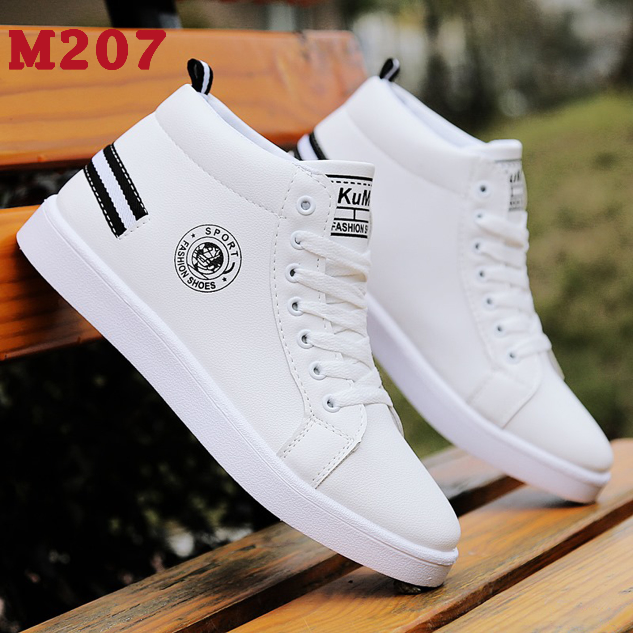 Giày nam, giày sneaker nam sọc trắng cổ thấp cao cấp- (Giá tận xưởng mã TC )