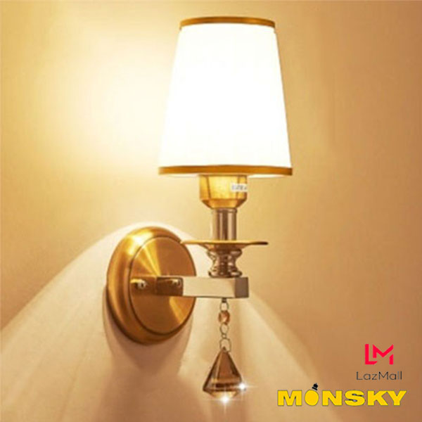 Đèn tường monsky jlock kiểu dáng độc đáo, hiện đại - kèm bóng led chuyên dụng.