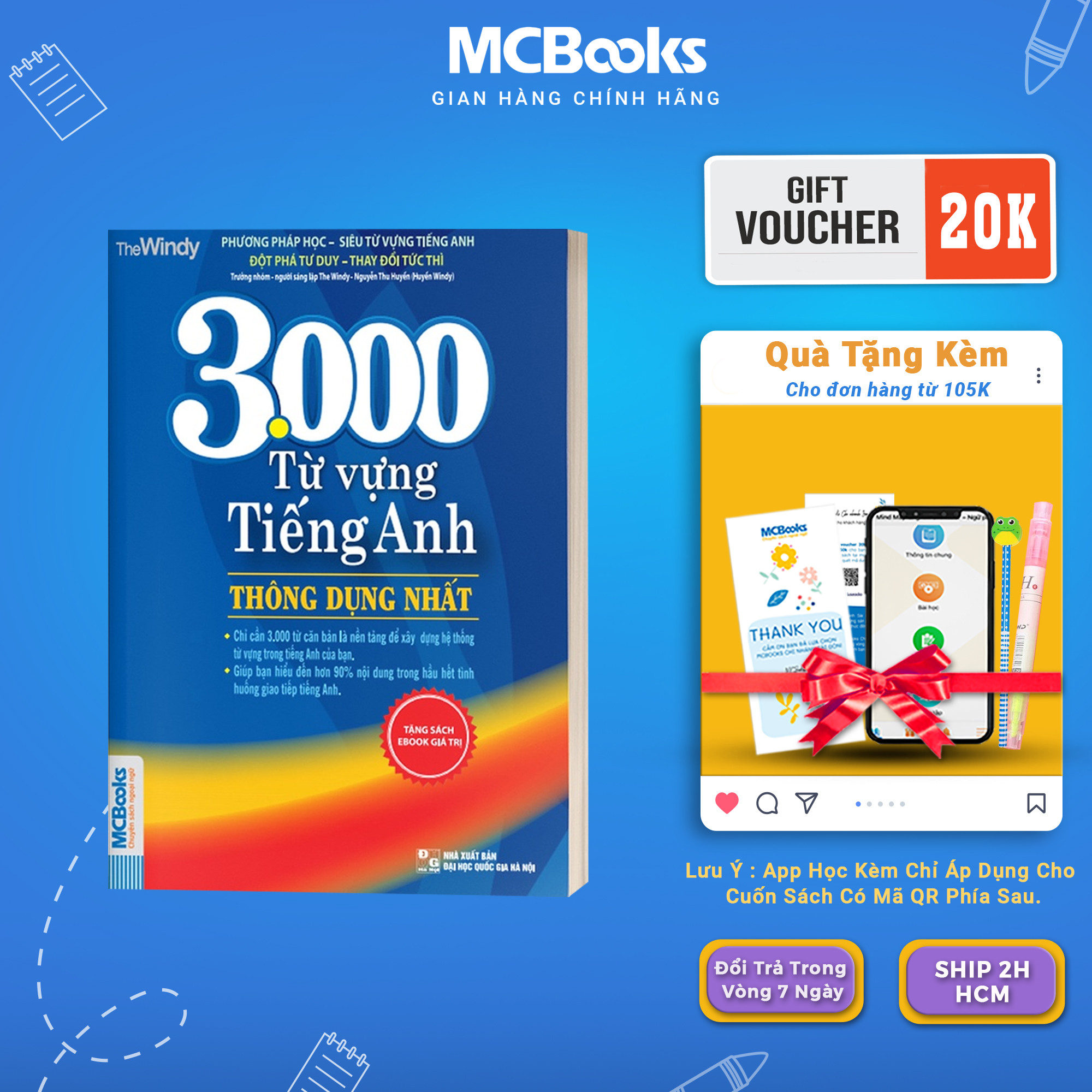Sách - 3000 từ vựng tiếng Anh thông dụng nhất - McBooks