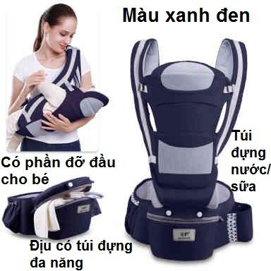 Địu ngồi em bé trợ lực 15 tư thế gs-ddeb006