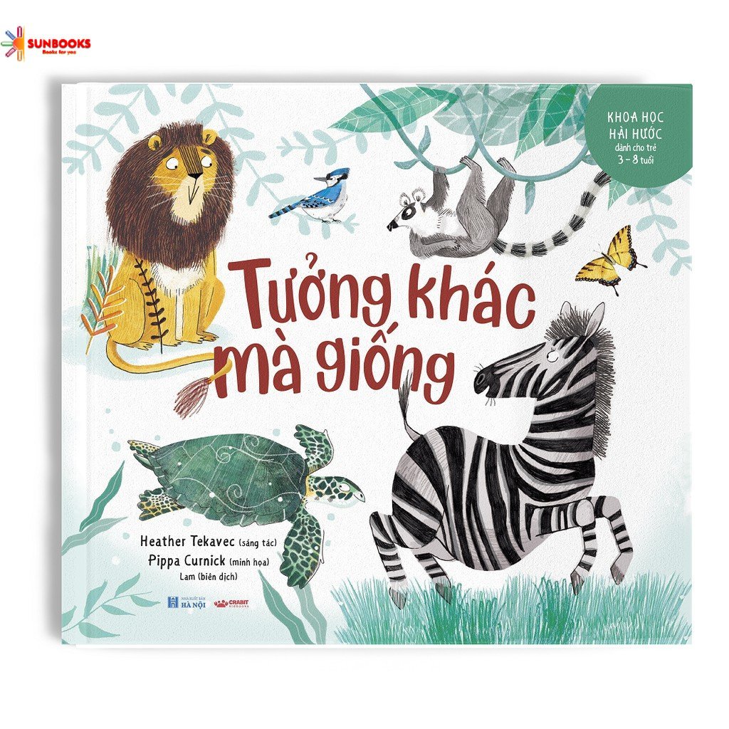 Sách - Tưởng khác mà giống - Khoa học hài hước - Crabit Kidbooks