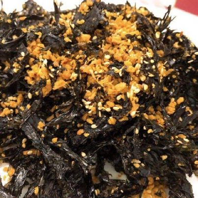 Rong biển sấy tỏi mè - ngon mê ly hủ 100g