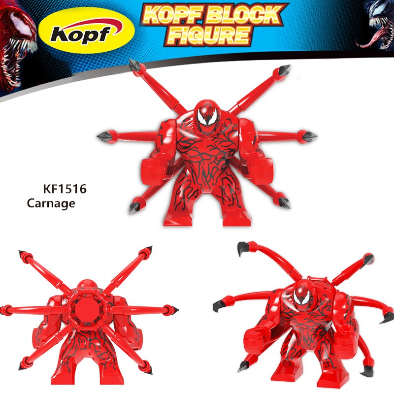 Bigfig nhân vật quái vật venom carnage trong marvel dc kf1516 - đồ chơi láp ráp nhân vật khổng lồ