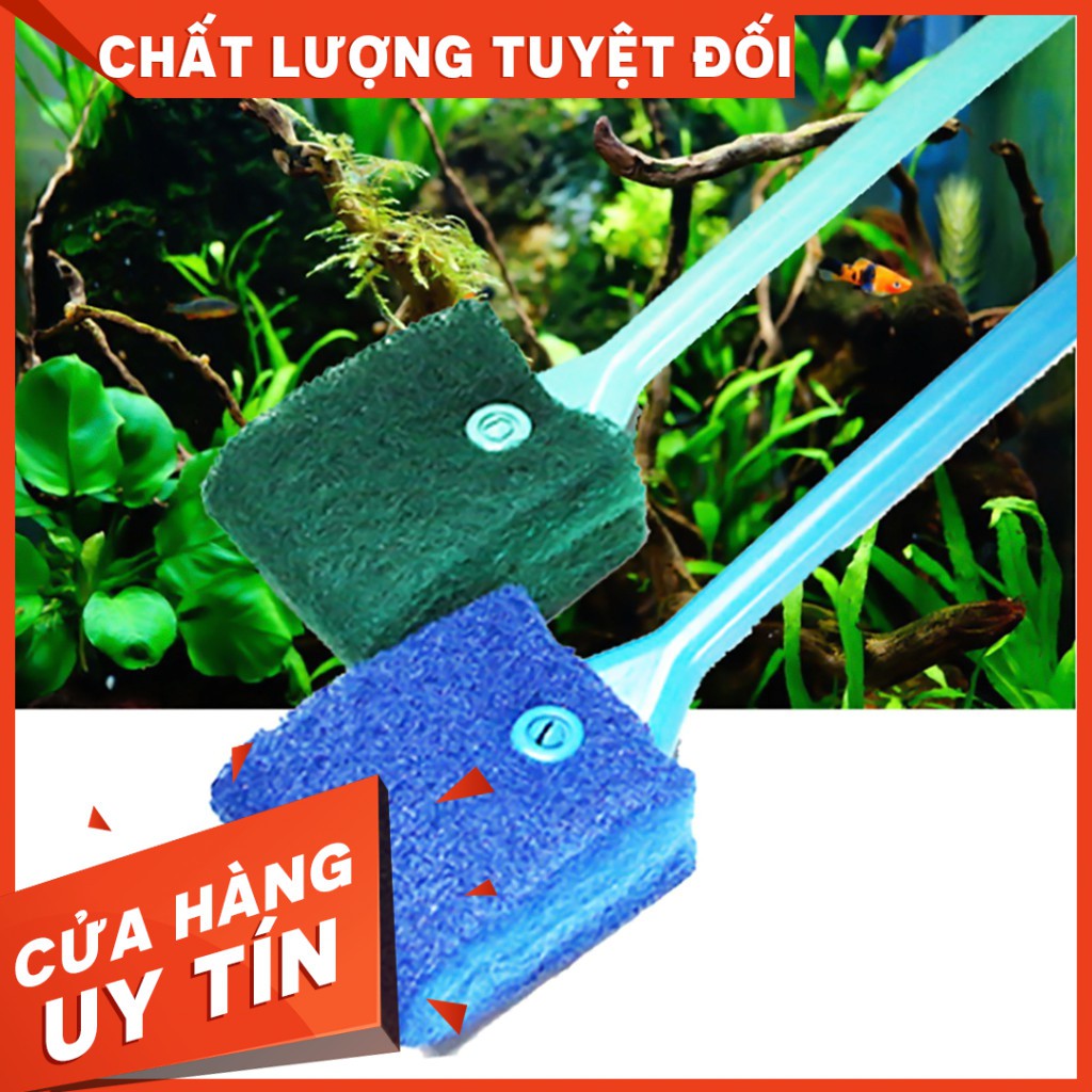 Lau kính hồ cá - dụng cụ vệ sinh lau kiếng bể cá - Guppy Xanh dài40cm cam kết hàng đúng mô tả chất lượng đảm bảo