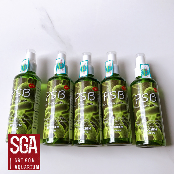 5 chai vi sinh hồ cá, vi khuẩn quang hợp psb chai xịt 100ml