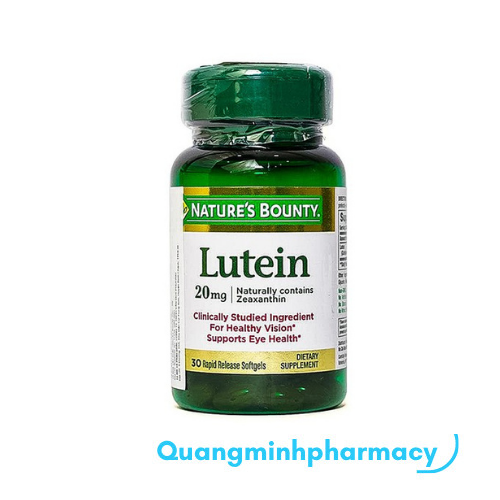 Viên uống bổ mắt nature's bounty lutein 30 viên