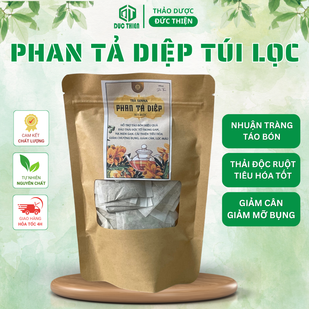 Senna detox phan tả diệp đức thiện - thải độc ruột, đào thải độc tố trong gan hỗ trợ giảm cân