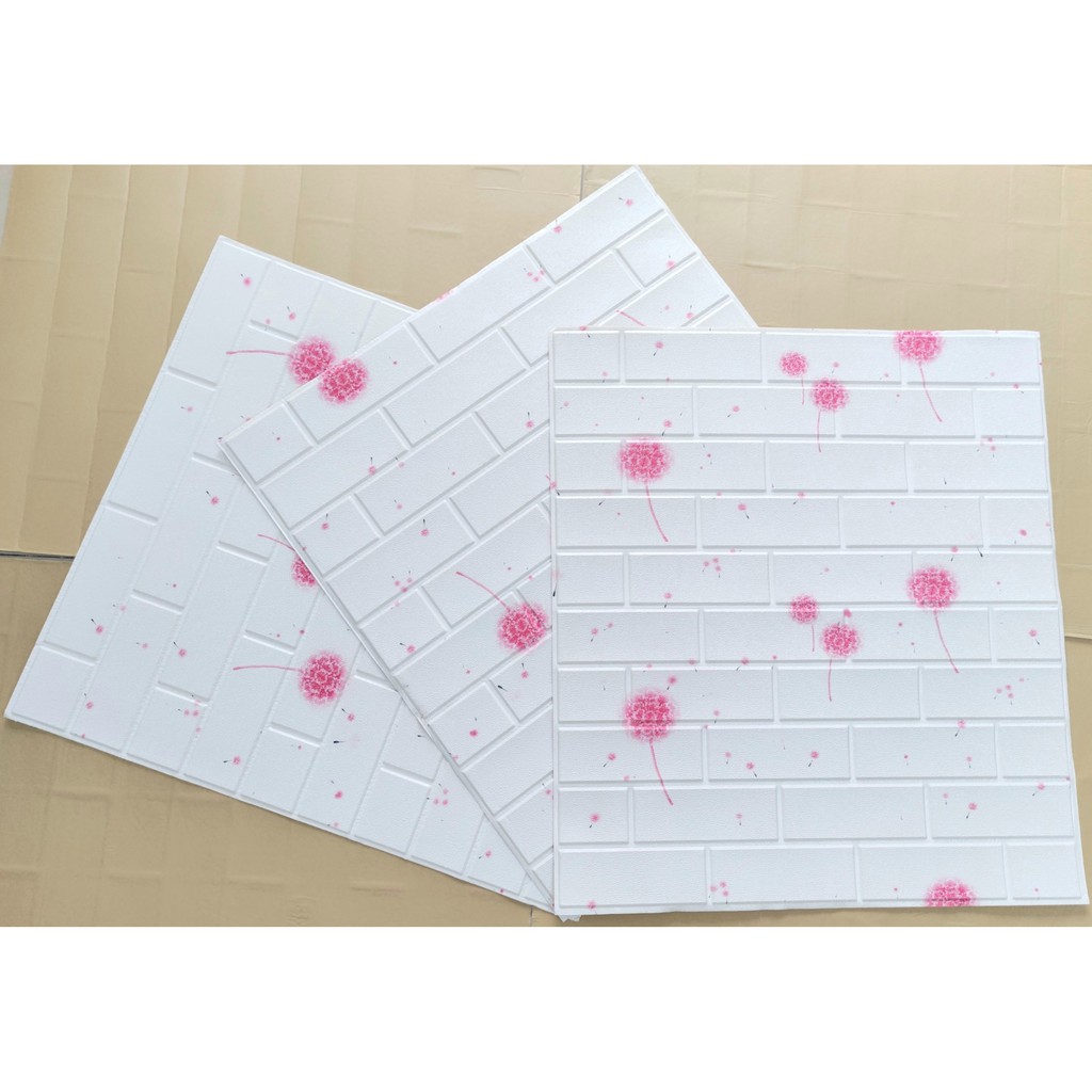 Xốp dán tường bồ công anh hồng - xốp dán tường hoạt hình - xốp dán tường giả gạch - xốp dán tường 3d - miếng xốp dán tường - miếng dán tường xốp - miếng dán tường 3d - tấm xốp dán tường