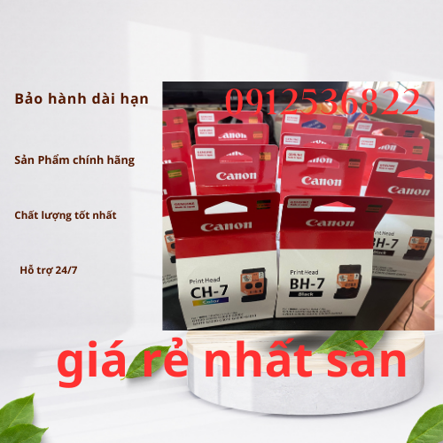 Bộ đầu phun màu canon g1010,g1000,g2010,g2000,g3000,g3010.v.v.mã ch7 và bh7