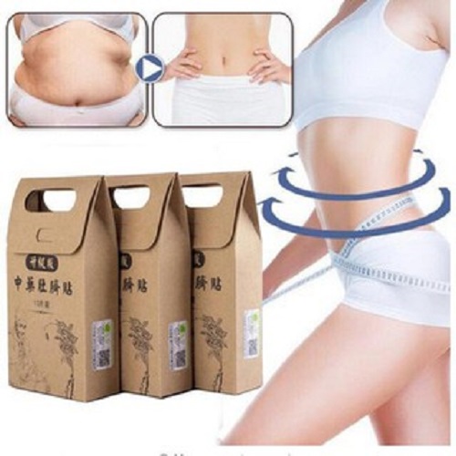 Vimece.Com Hộp 10 Miếng Dán Rốn Tan Mỡ Bụng Trung Y Slimming Patch