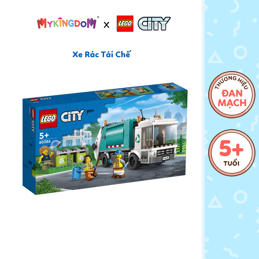 Đồ Chơi Lắp Ráp LEGO City Xe Rác Tái Chế 60386 (261 chi tiết)