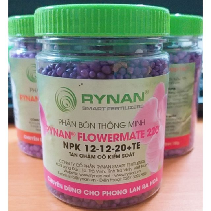Phân bón thông minh rynan 12-12-20+te - giúp dưỡng hoa