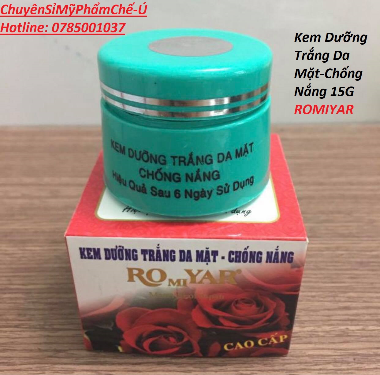 Kem Dưỡng Trắng Da Mặt-Chống Nắng 15G Romiyar