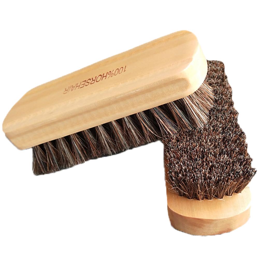 Bàn chải cọ vệ sinh ghế da nội thất ô tô Horsehair Brush H145