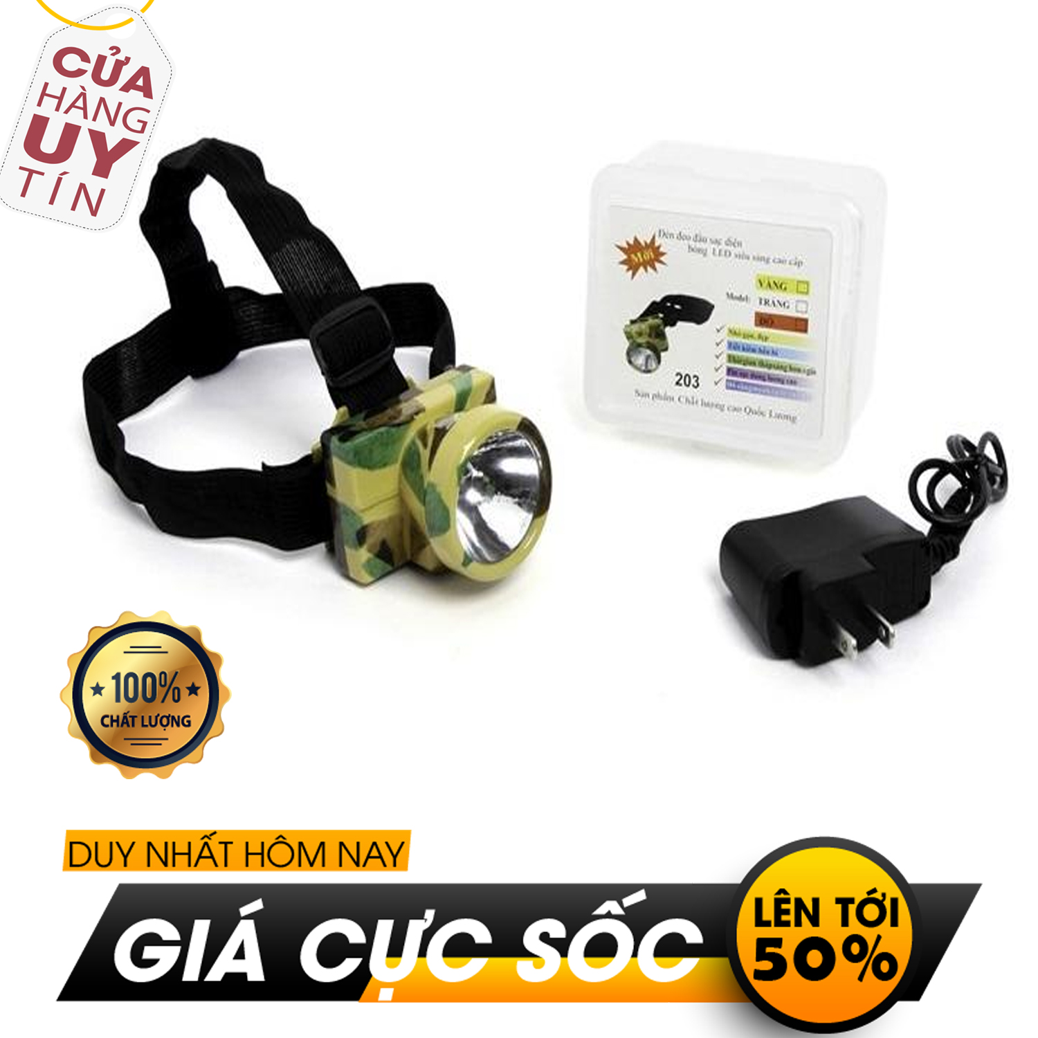 Đèn pin thợ mỏ đeo đầu siêu sáng BBQ SHOP -Đèn pin đội đầu siêu sáng - Đèn Pin Led Siêu Sáng Đội Đầu 1 Bóng- Đèn pin đội đầu siêu sáng