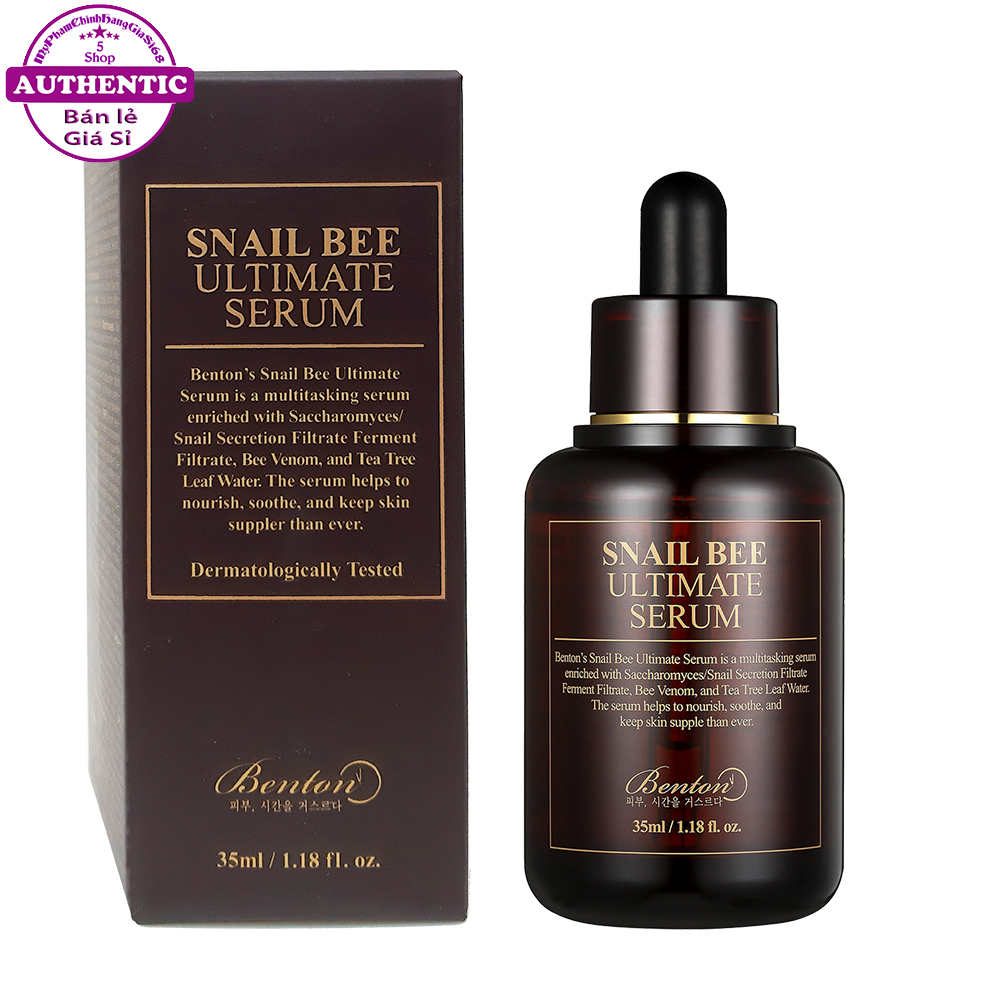 Serum BENTON SNAIL BEE ULTIMATE Giảm Mụn Tinh Chất Ốc Sên HÀN QUỐC