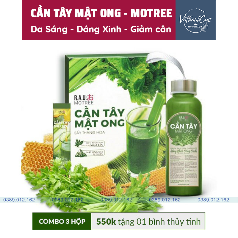 Bột cần tây mật ong montree giảm cân, giảm béo, dáng đẹp, eo thon, thanh lọc cơ thể