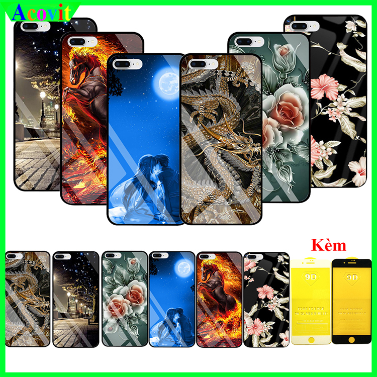 " COMBO ỐP lưng IPHONE 7 PLUS kính 3D "  _Kiểu dáng sang trọng, mặt kính siêu nét chống bẩn, chống bụi_ Hình ảnh sắc nét, Không mờ