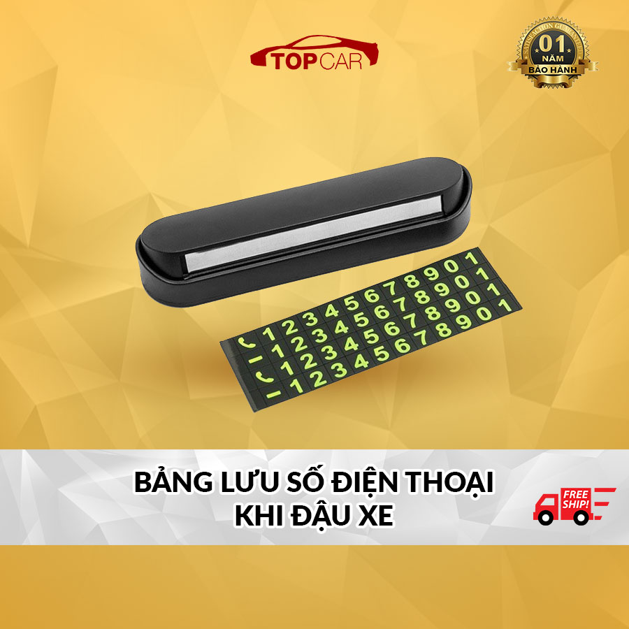 Bảng Ghi Số Điện Thoại Đặt Trên Taplo Xe Hơi Tiện Lợi Cho Việc Đỗ Xe