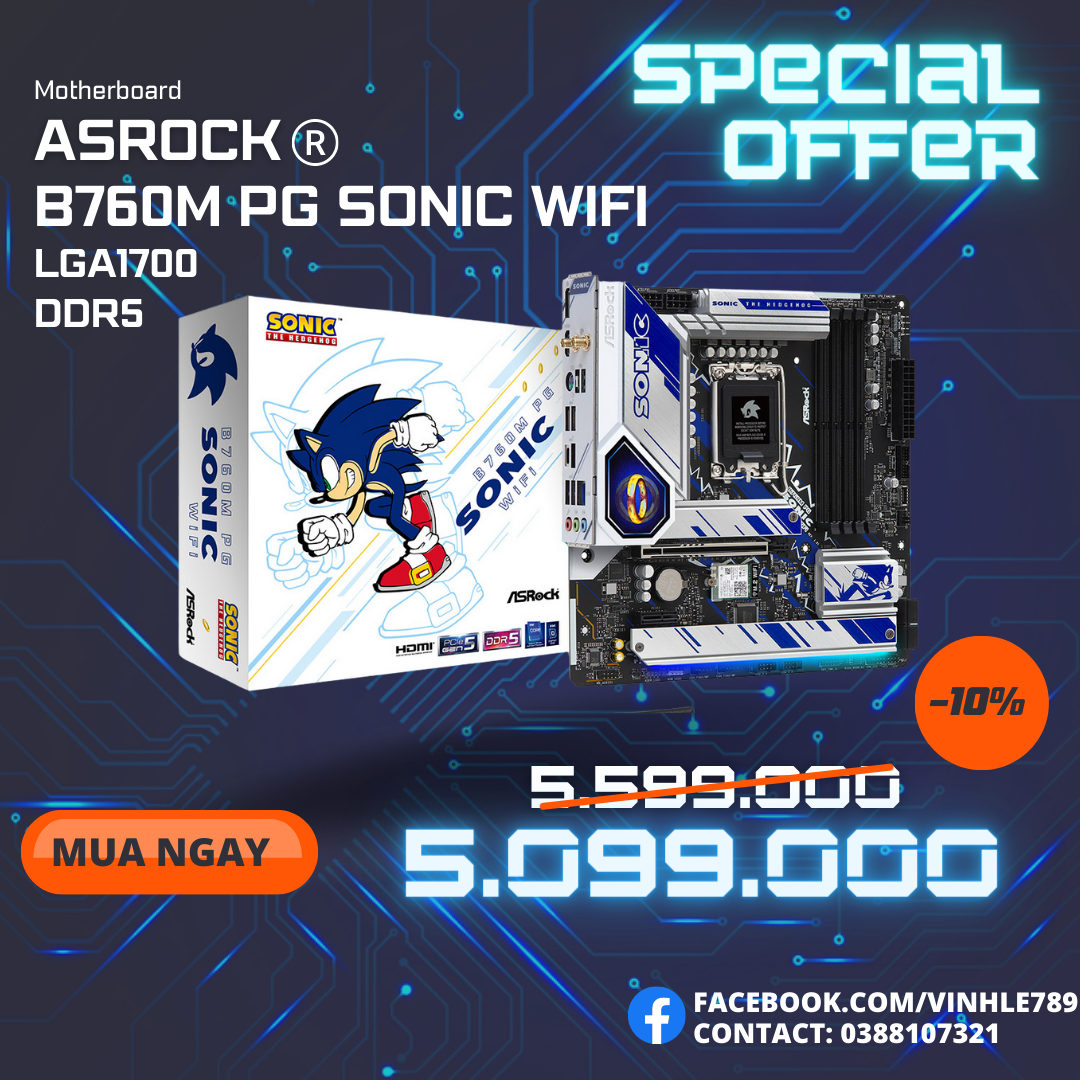 Mainboard ASROCK B760M PG SONIC WiFi