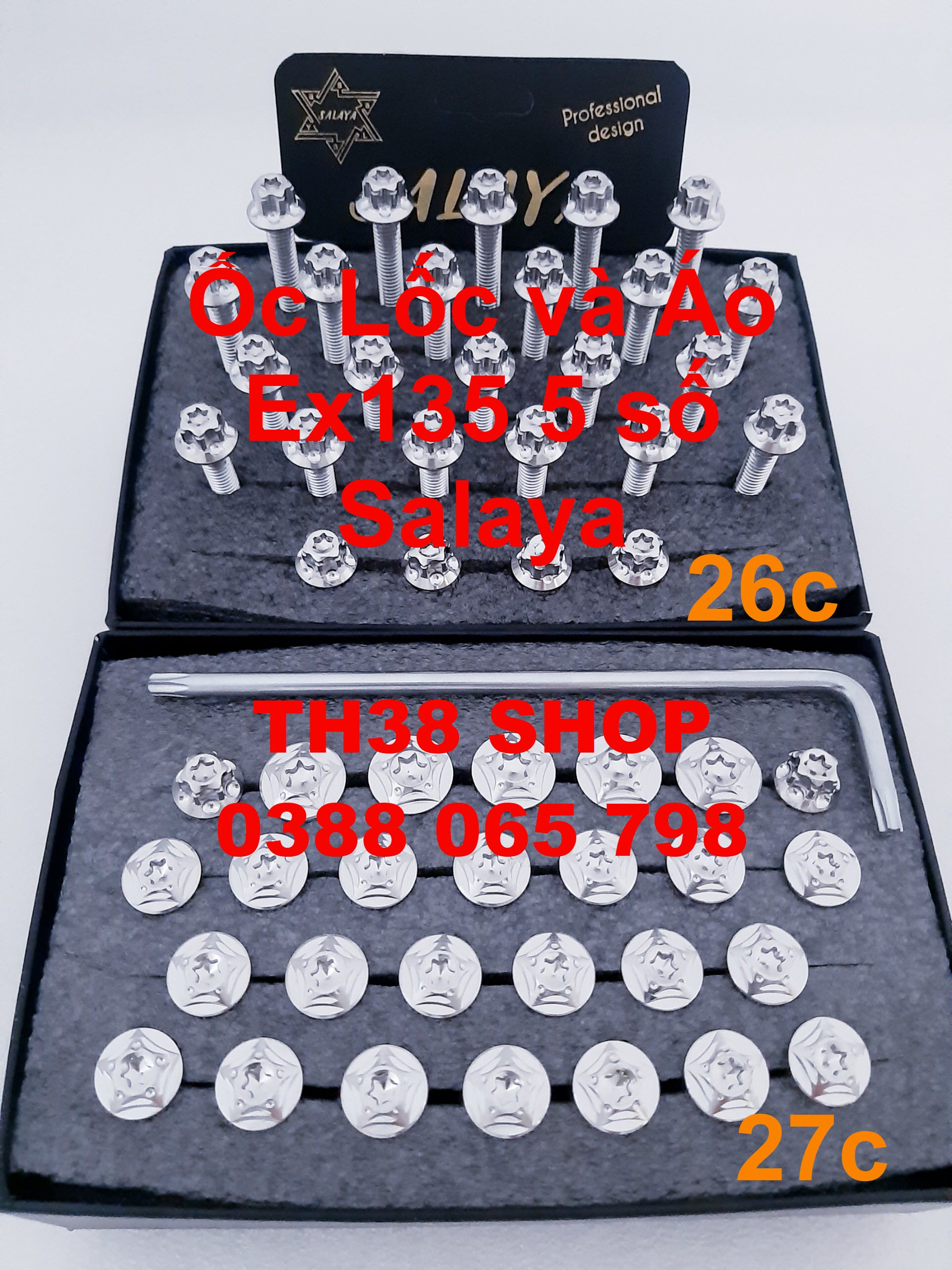 ốc áo và lốc máy salaya ex 135 5 số [combo]