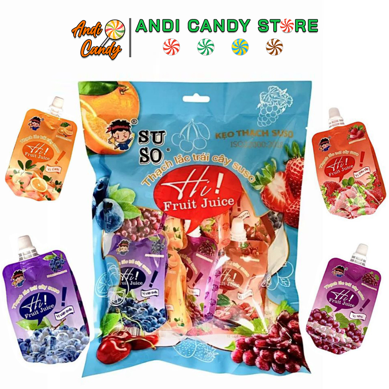 10 Chai Thạch HútTrái Cây Suso Lắc PHÚ CƯỜNG