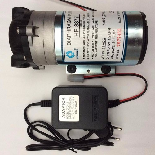 Bơm tăng áp máy lọc nước, phun sương 24V HEADON HF 8377 kèm nguồn