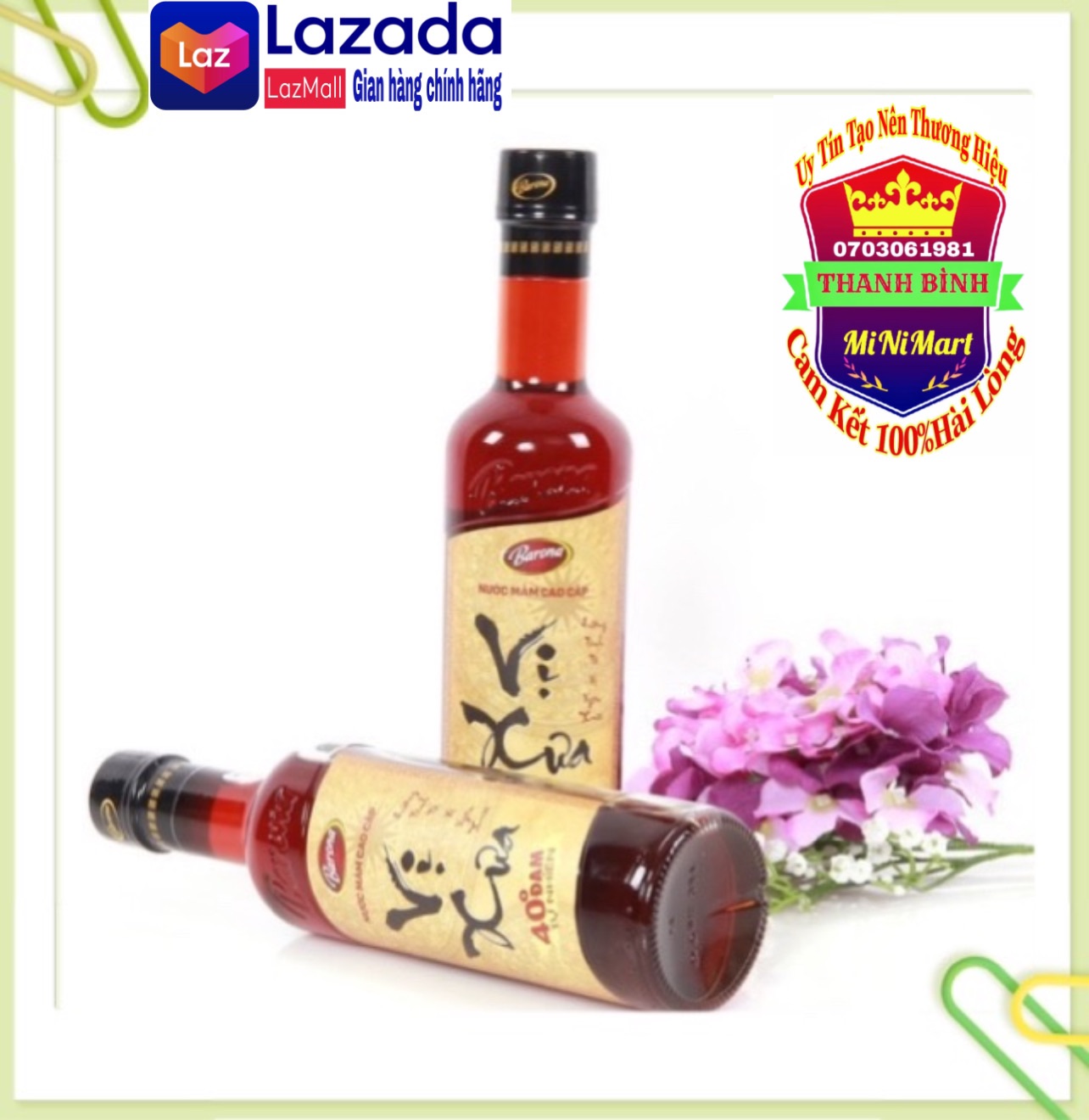Nước mắm vị xưa 40 độ đạm 500ml