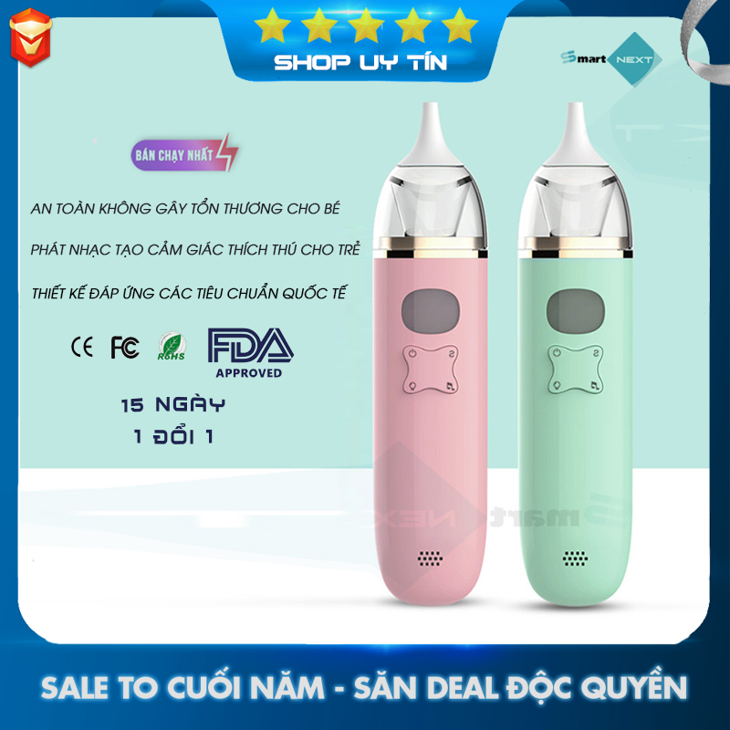 [Mẹ và Bé] Máy hút mũi trẻ em công nghệ cao tiêu chuẩn quốc tế, tích hợp màn hình LCD, có nhiều chế độ hút hiệu quả tức thì cho bé, chất liệu an toàn