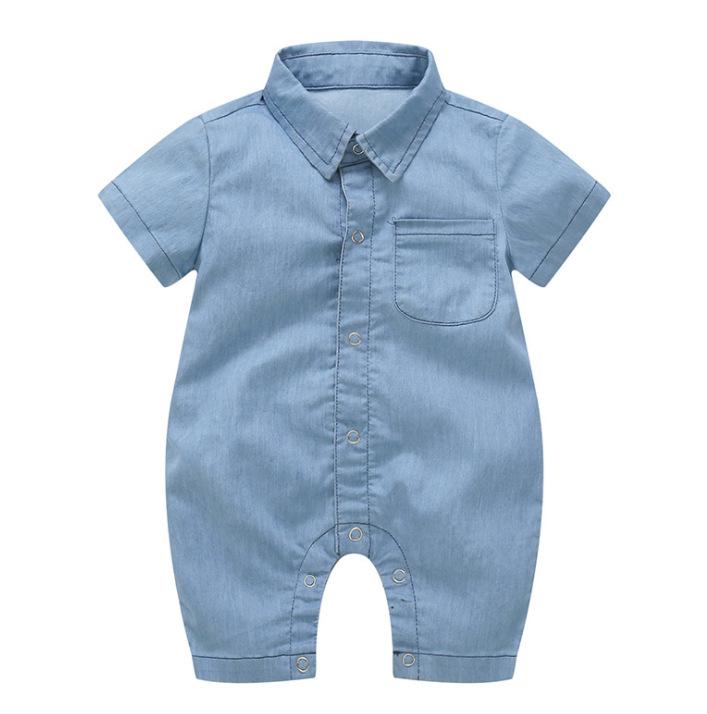 Jumpsuit jeans cho bé trai, bé gái 8-12kg