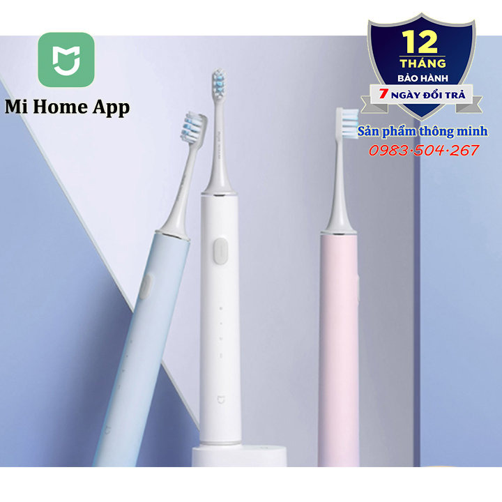 Bàn chải điện Xiaomi Mijia Sonic T500/T500C/T700 - Kết nối APP Mi Home - Pin sử dụng 25 ngày - Siêu sạch, bảo vệ nướu