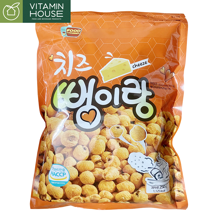 Bắp nổ Phô Mai Hàn Quốc Bỏng Ngô 250g - Vitamin House
