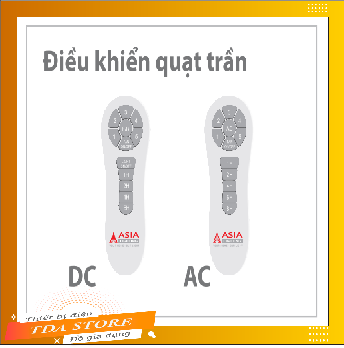 Điều Khiển Quạt Trần AC/DC Chính Hãng ASIA LIGHTING