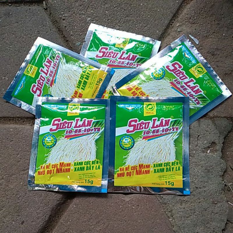 Set 5 gói siêu lân 10-55-10 gói 15gr